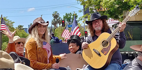 At the Canoga Park Memorial Day Parade